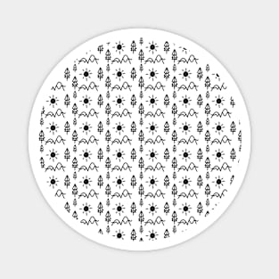 Camping Pattern Magnet